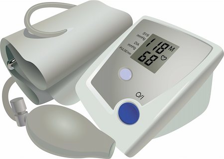 stress test vector - The medical device for blood pressure and pulse measurement Stock Photo - Budget Royalty-Free & Subscription, Code: 400-04291935