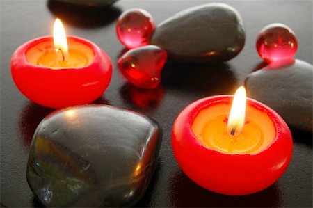 simsearch:400-04640528,k - zen harmony with candles and stones on black background Stock Photo - Budget Royalty-Free & Subscription, Code: 400-04292167