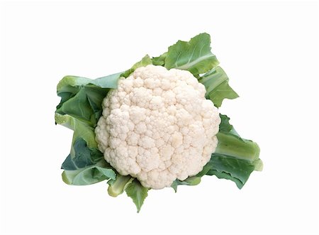 simsearch:400-06429494,k - Whole Cauliflower isolated on white Stock Photo - Budget Royalty-Free & Subscription, Code: 400-04292286