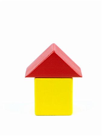 play the triangle - A toy house made from building blocks Stock Photo - Budget Royalty-Free & Subscription, Code: 400-04292364