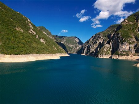 simsearch:400-05117107,k - Pivsko lake in Montenegro Stock Photo - Budget Royalty-Free & Subscription, Code: 400-04292496