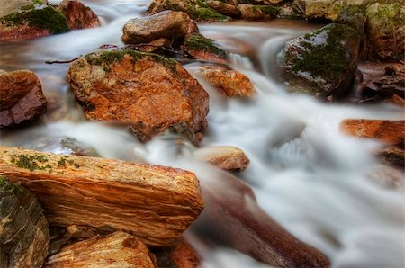 sault - Shot of the cataracts.  River valley of stream Bila Opava - natural area - nature preserve.  Mountainous district Jesenik, Czech republic, Europe. Foto de stock - Super Valor sin royalties y Suscripción, Código: 400-04292537