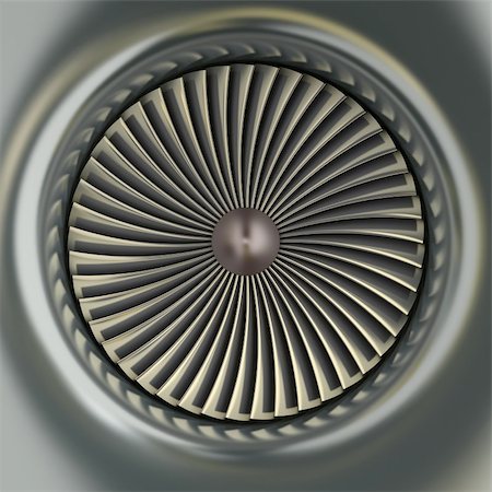 Gas Turbine Jet Engine in 3d Photographie de stock - Aubaine LD & Abonnement, Code: 400-04292664