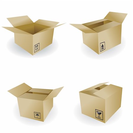 simsearch:400-04932450,k - shipping box vector Stock Photo - Budget Royalty-Free & Subscription, Code: 400-04292668