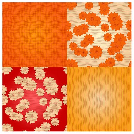 simsearch:400-04679760,k - vector seamless backgrounds with  flowers. clipping masks Photographie de stock - Aubaine LD & Abonnement, Code: 400-04292926