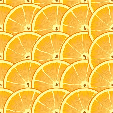 Abstract background with citrus-fruit of orange slices. Seamless pattern. Vector illustration. Photographie de stock - Aubaine LD & Abonnement, Code: 400-04293118