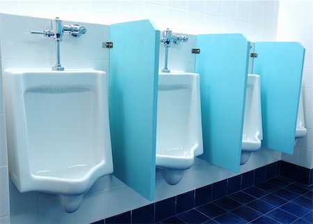 urinals at office Stock Photo - Budget Royalty-Free & Subscription, Code: 400-04293148