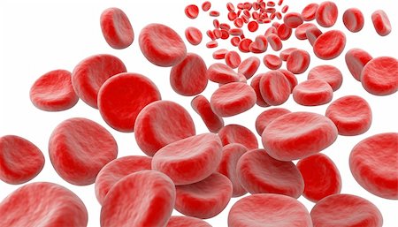 Blood cells on white background Fotografie stock - Microstock e Abbonamento, Codice: 400-04293194