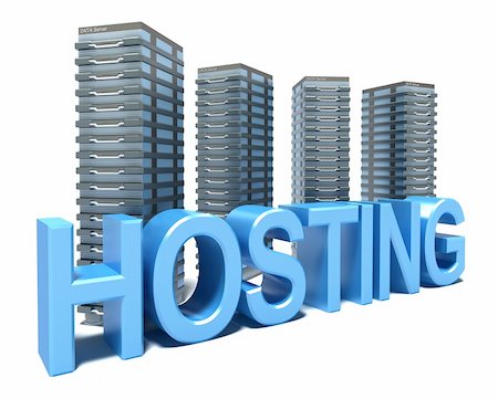 simsearch:693-03304665,k - Hosting in front of grey Servers. White background Stock Photo - Budget Royalty-Free & Subscription, Code: 400-04293346