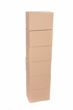 simsearch:400-05708252,k - cardboard box, photo on the white background Stock Photo - Budget Royalty-Free & Subscription, Code: 400-04293603