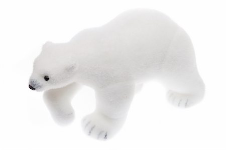 toy - polar bear, photo on the white background Stock Photo - Budget Royalty-Free & Subscription, Code: 400-04293626