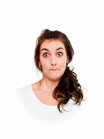 Young woman making a funny face Stock Photo - Budget Royalty-Free & Subscription, Code: 400-04304003