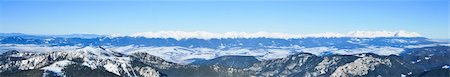 Panorama of Slovak High Tatras mountains in winter Stock Photo - Budget Royalty-Free & Subscription, Code: 400-04304541
