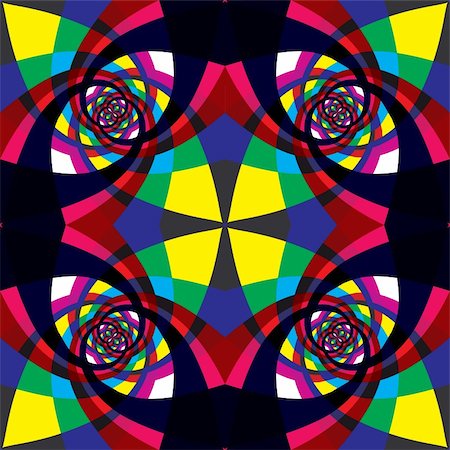 simsearch:400-04390786,k - Kaleidoscope geometric seamless pattern. Abstract vector background. Fotografie stock - Microstock e Abbonamento, Codice: 400-04304584