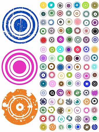 105 Vector Circle Elements with splat and grunge effects Stock Photo - Budget Royalty-Free & Subscription, Code: 400-04304634