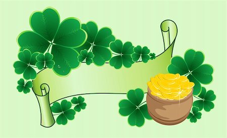 simsearch:400-05916903,k - clover background for the St. Patrick's Day Fotografie stock - Microstock e Abbonamento, Codice: 400-04304796