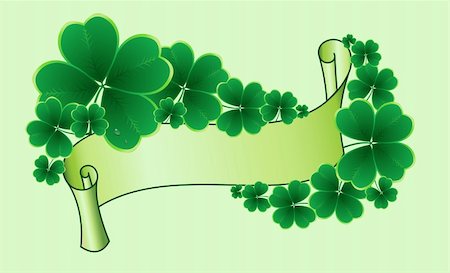 simsearch:400-07303639,k - clover background for the St. Patrick's Day Photographie de stock - Aubaine LD & Abonnement, Code: 400-04304797