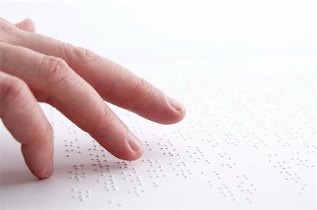 Person reading braille in swedish. Stock Photo - Budget Royalty-Free & Subscription, Code: 400-04305542