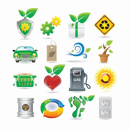 Set of environment icons Stock Photo - Budget Royalty-Free & Subscription, Code: 400-04306079