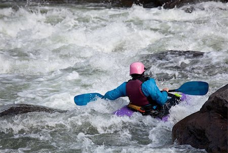 simsearch:400-03963892,k - Canoeing in white water in rapids on river Stockbilder - Microstock & Abonnement, Bildnummer: 400-04306123