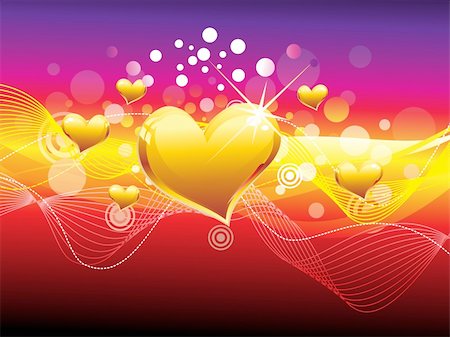 simsearch:400-05885929,k - abstract colourful heart background vector illustration Foto de stock - Super Valor sin royalties y Suscripción, Código: 400-04306133