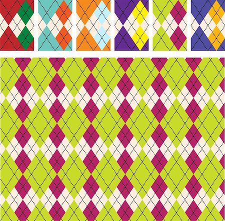 Seamless Scottish designs of squares different colors Photographie de stock - Aubaine LD & Abonnement, Code: 400-04306360