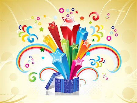 simsearch:400-08138674,k - abstract colorful magic box vector illustration Stock Photo - Budget Royalty-Free & Subscription, Code: 400-04306899