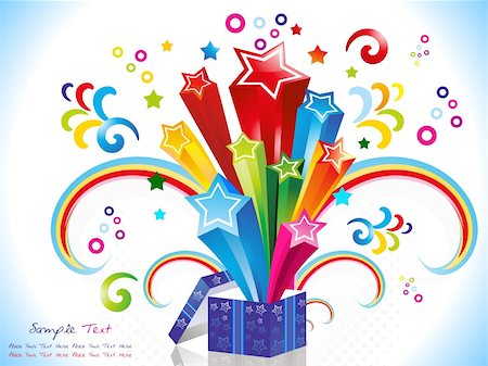 simsearch:400-08138674,k - abstract colorful magic box vector illustration Stock Photo - Budget Royalty-Free & Subscription, Code: 400-04306918
