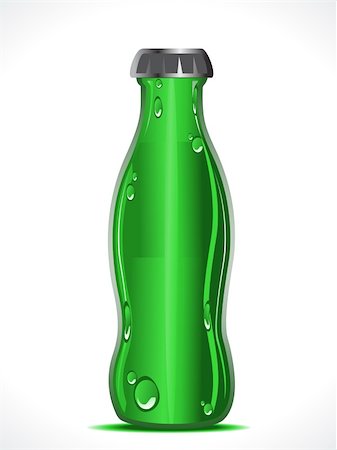 simsearch:400-05894214,k - abstract green beer bottle vector illustration Stock Photo - Budget Royalty-Free & Subscription, Code: 400-04306910