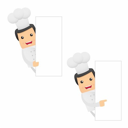 positive attitude cartoon - set of funny cartoon chef in various poses for use in presentations, etc. Stock Photo - Budget Royalty-Free & Subscription, Code: 400-04306957