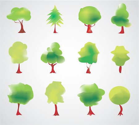 vector tree Stock Photo - Budget Royalty-Free & Subscription, Code: 400-04307036