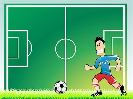 simsearch:400-04809582,k - soccer player vector Stock Photo - Budget Royalty-Free & Subscription, Code: 400-04307039