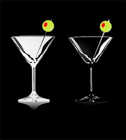 Set of glasses for alcoholic drinks Photographie de stock - Aubaine LD & Abonnement, Code: 400-04307041
