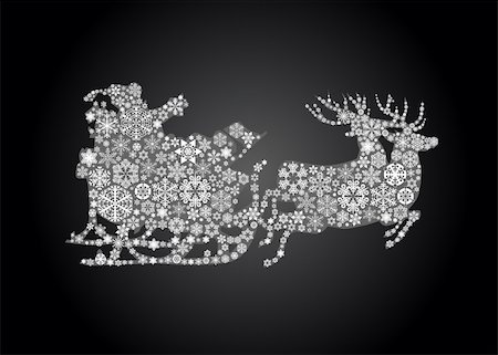 santa silhouette - Santa Claus Stock Photo - Budget Royalty-Free & Subscription, Code: 400-04307131
