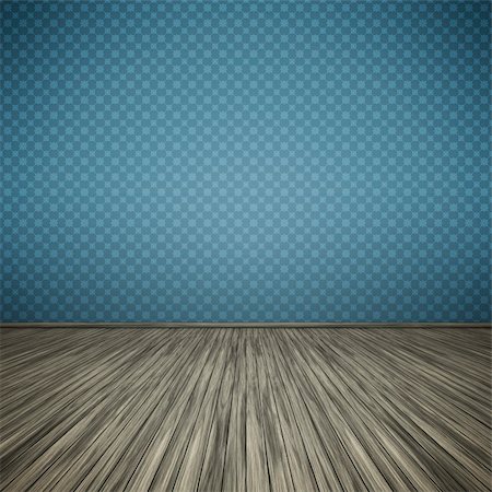 empty light blue room - An image of a nice floor for your content Stock Photo - Budget Royalty-Free & Subscription, Code: 400-04307268