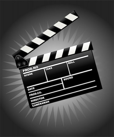 Movie clapper board Stock Photo - Budget Royalty-Free & Subscription, Code: 400-04307528