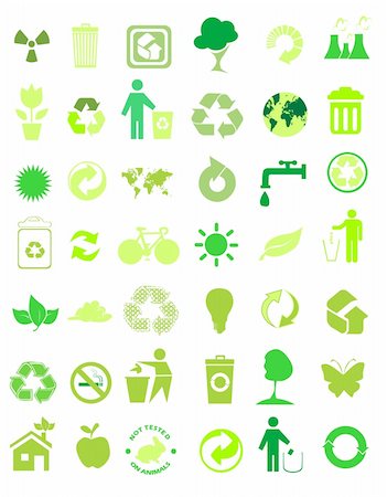 simsearch:400-05196694,k - set of 42 environmental icons Stock Photo - Budget Royalty-Free & Subscription, Code: 400-04307535