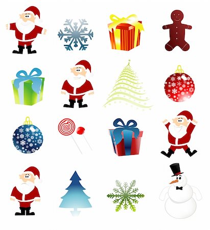 simsearch:400-04307541,k - christmas clip art Stock Photo - Budget Royalty-Free & Subscription, Code: 400-04307541