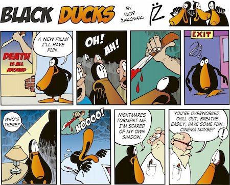 simsearch:400-04307211,k - Black Ducks Comic Strip episode 63 Foto de stock - Super Valor sin royalties y Suscripción, Código: 400-04307638