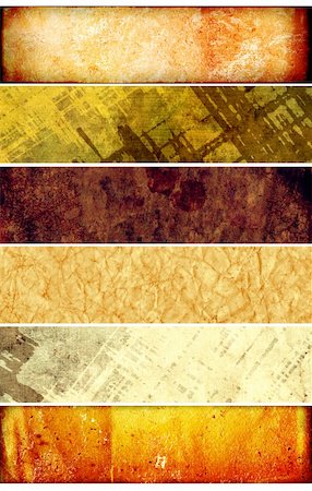 simsearch:400-07831890,k - Collection banners - texture old paper Photographie de stock - Aubaine LD & Abonnement, Code: 400-04307814