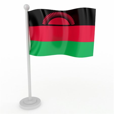 simsearch:400-04796084,k - Illustration of a flag of Malawi on a white background Foto de stock - Royalty-Free Super Valor e Assinatura, Número: 400-04308256