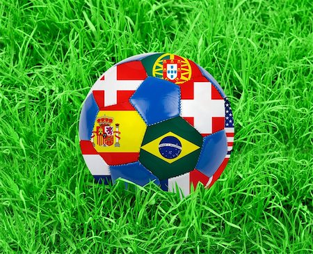 simsearch:400-04376814,k - World cup football with nations flags isolated on a white Fotografie stock - Microstock e Abbonamento, Codice: 400-04308572