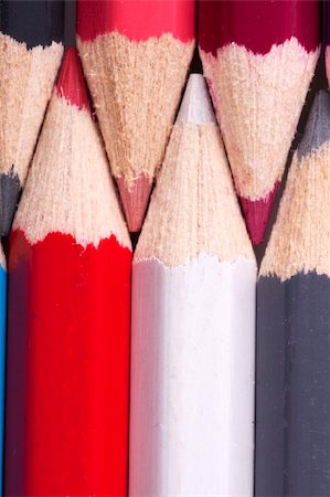 simsearch:400-04870195,k - background of a close up of colorfull colored pencils in red, white, grey and purple. Foto de stock - Super Valor sin royalties y Suscripción, Código: 400-04308841