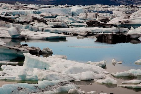 skaftafell - Jokulsarlon lake iceberg lagoon  Southeast of Iceland. Summer day Photographie de stock - Aubaine LD & Abonnement, Code: 400-04308922