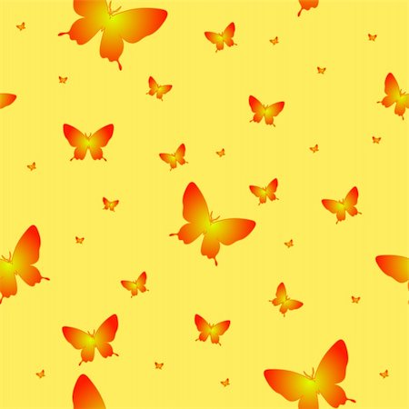 simsearch:400-05260365,k - Abstract seamless wallpaper pattern butterflies. A vector. Stock Photo - Budget Royalty-Free & Subscription, Code: 400-04309071