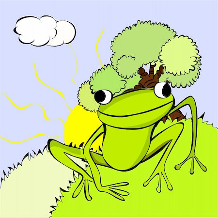 frog graphics - Green Frog Foto de stock - Super Valor sin royalties y Suscripción, Código: 400-04309259