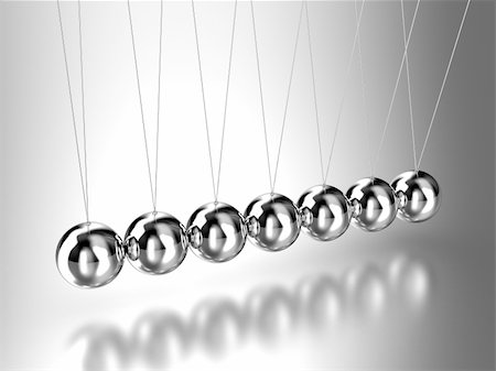 Illustration of the hanging  pendulum from seven spheres Stock Photo - Budget Royalty-Free & Subscription, Code: 400-04309708