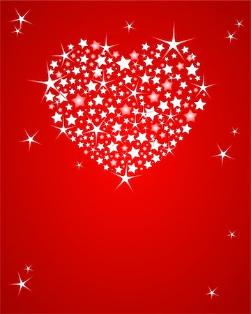 Shining vector Valentine's Day  background with glitter heart Stock Photo - Budget Royalty-Free & Subscription, Code: 400-04309782