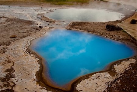 Iceland - beauty and colorful geothermal area - Geysir Stock Photo - Budget Royalty-Free & Subscription, Code: 400-04309855