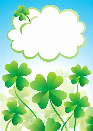 simsearch:400-06569677,k - Clover with four leaves on a summer day Stock Photo - Budget Royalty-Free & Subscription, Code: 400-04309927